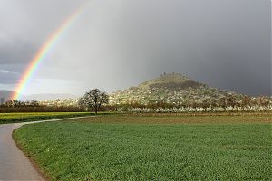 Limburg mit Regenbogen